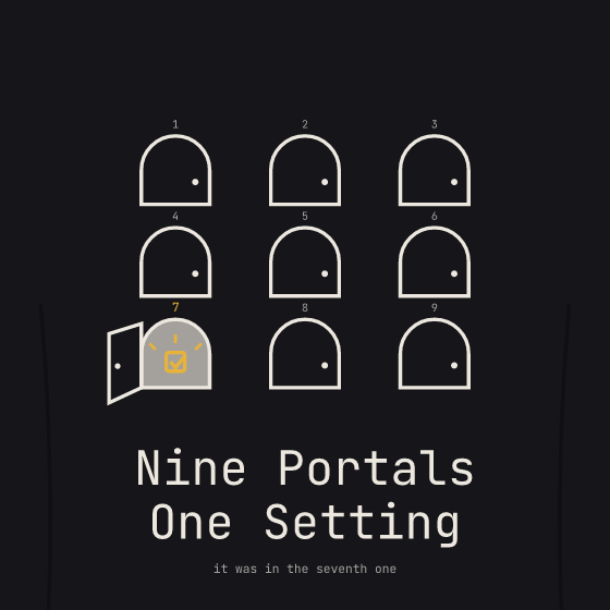 Nine Portals One Setting Tee
