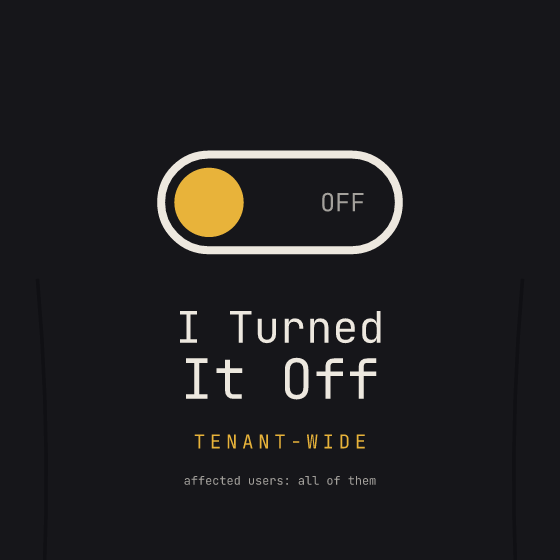 Turned It Off Tee